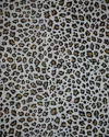 Les Ottomans Lemon Hand-printed Cotton Tablecloth In Grey/brown