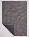 Chilewich Bamboo Floor Mat, 6' X 9' In Grey Flannel
