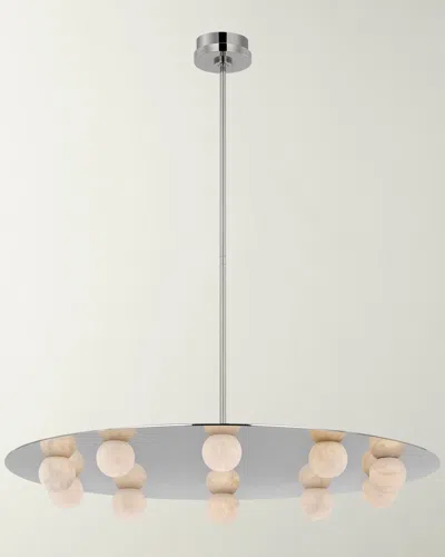 Visual Comfort Signature Pertica 36" 10-light Chandelier By Kelly Wearstler In Polished Nickel