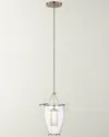 Visual Comfort Signature Ovalle 9" Pendant Lantern By Ray Booth In Antique Nickel