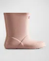 Hunter Kid's Classic Leather Rain Boots, Baby/toddler/kids In Azalea Pink