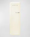 Smeg Fab28 Retro-style Refrigerator With Internal Freezer, Left Hinge In Cream