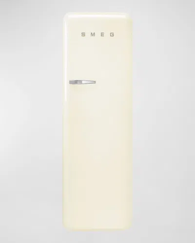 Smeg Fab28 Retro-style Refrigerator With Internal Freezer, Right Hinge In Cream