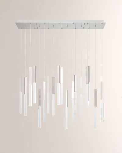 Eurofase Benicio Led Chandelier, 42" In Polished Nickel