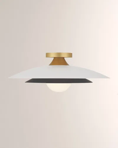 Eurofase Welsh 18" Led Flush Mount In White/black