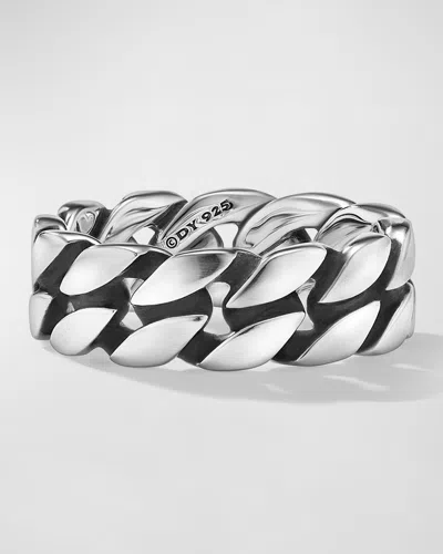 David Yurman Sterling Silver Curb Chain Band Ring