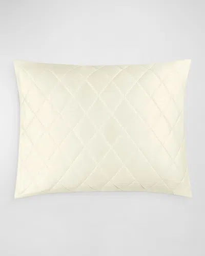 Matouk Nocturne Quilt Standard Sham In Ivory