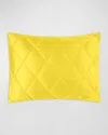 Matouk Nocturne Quilt Boudoir Sham In Lemon