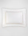 Matouk Classic Chain Scallop Matelasse Standard Sham In Dune