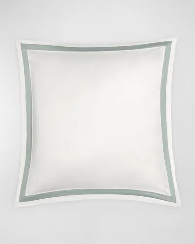 Matouk Ambrose Euro Sham In Bone/hazy Blue