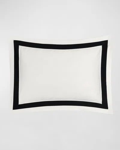 Matouk Ambrose Boudoir Sham In Bone/black