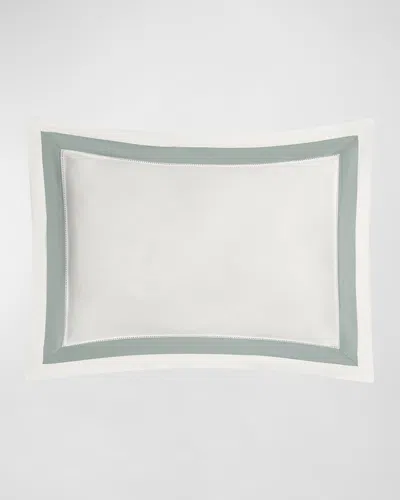 Matouk Ambrose Boudoir Sham In Bone/celadon