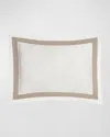 Matouk Ambrose Boudoir Sham In Bone/khaki