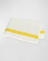 Matouk Ambrose King Flat Sheet In Bone/lemon