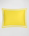 Matouk Ambrose King Sham In Lemon/bone