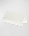 Matouk Ambrose Full/queen Flat Sheet In White