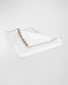 Matouk Classic Chain Scallop Matelasse Full/queen Coverlet In Dune