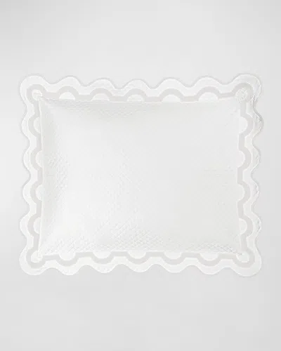 Matouk Mirasol Matelasse Standard Sham In Bone