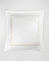 Matouk Classic Chain Scallop Matelasse Euro Sham In Dune