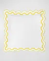 Matouk Mirasol Matelasse Euro Sham In Lemon