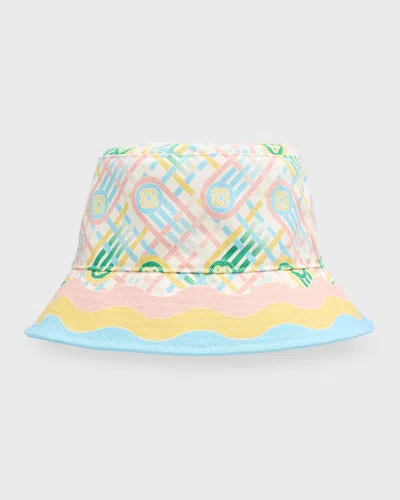 Casablanca Ping Pong-print Bucket Hat