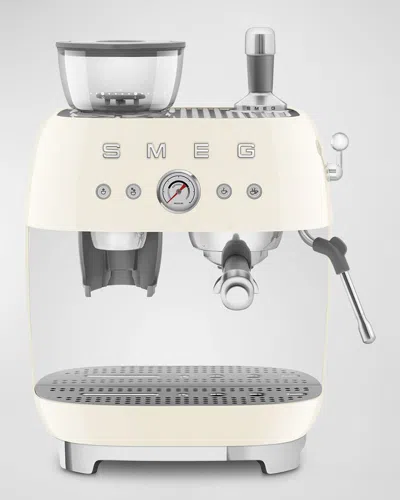 Smeg Semi-automatic Espresso Machine In Cream