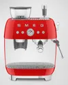 Smeg Semi-automatic Espresso Machine In Red