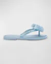 Melissa Girl's Mini Flip Flops, Baby/toddler/kids In Blue/glitter Blue