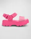 Melissa Girl's Kick Off Platform Sandals, Baby/toddler/kids In Pink