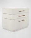Casa Ispirata Mattone Lateral File Cabinet In Lino Bianco