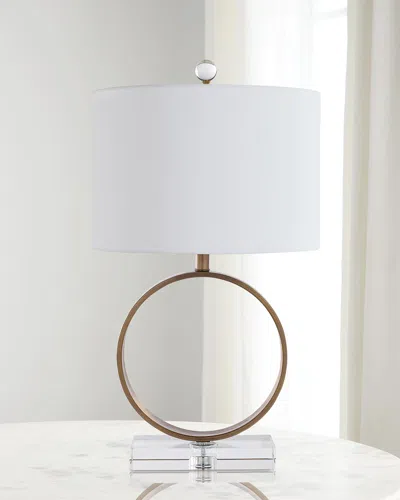 Port 68 Megan Lamp In Clear/brass