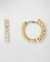 Roberto Coin 18k Diamond Huggie Hoop Earrings, 15mm In Gold