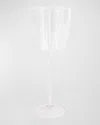 Vietri Nuovo Stripe Wine Glass In White