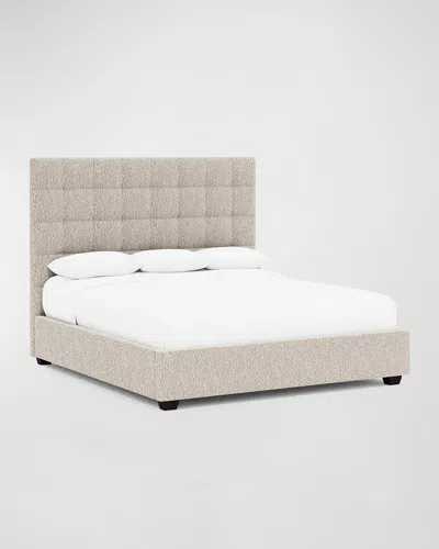 Bernhardt Avery Tufted King Bed In Grey