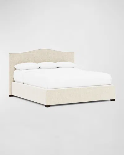 Bernhardt Graham King Bed In White/cream