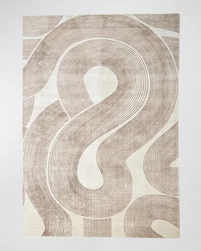 Global Views Wander Machine-woven Rug, 5' X 8' In Tan