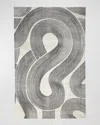 Global Views Wander Machine-woven Rug, 10' X 14' In Charcoal