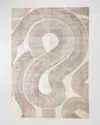 Global Views Wander Machine-woven Rug, 9' X 12' In Tan