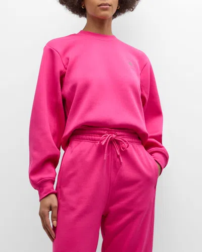 Adidas By Stella Mccartney Logo-print Sweatshirt In Pink