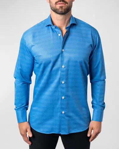 Maceoo Men's Einstein Brooks Sport Shirt In Blue