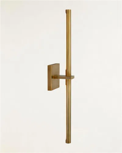 Visual Comfort Signature Axis Large Linear Sconce By Kelly Wearstler In Antique-burnished Brass