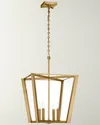 Visual Comfort Signature Palais 20" 4-light Lantern By Paloma Contreras In Hand-rubbed Antique Brass