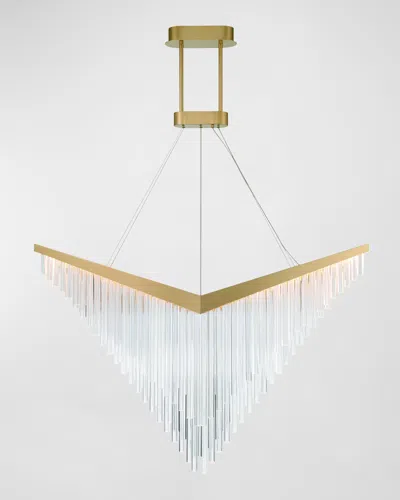 Eurofase Vivien 60" Integrated Led Chandelier In Gold