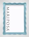 Mariposa Wavy Enamel Frame, 5" X 7" In Aqua