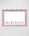 Mariposa Wavy Enamel Frame, 4" X 6" In Pink