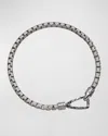 Marco Dal Maso Men's Ulysses Box Chain Bracelet, Silver In Metallic