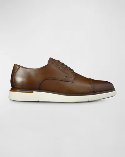 Allen Edmonds Men's Caleb Brogue Lace Up Derby Sneakers In Coffee