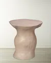 Jamie Young Sculpt Side Table In Off-white