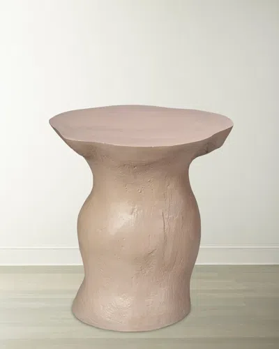 Jamie Young Sculpt Side Table In Off-white
