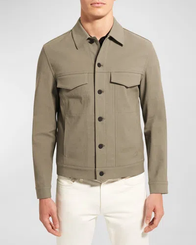 Theory Men's The River Jacket In Neoteric Twill In Brk